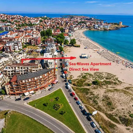 Apartment морски вълни- комплекс хоризонт, първа линия, безплатен паркинг *